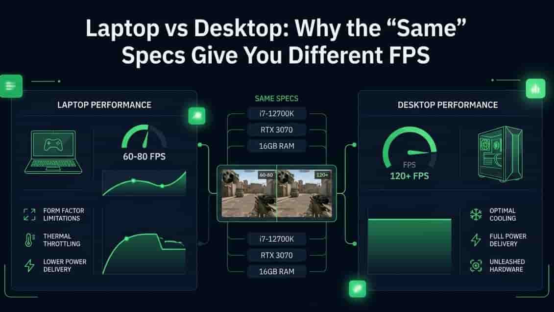 Laptop vs Desktop: Why the "Same" Specs Give You Different FPS