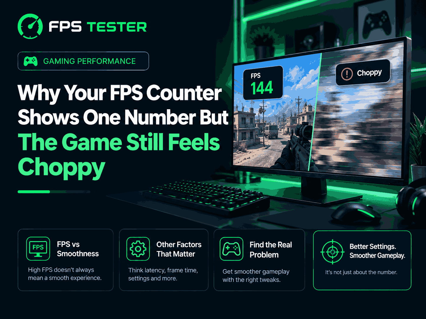 Why Your FPS Counter Shows One Number But the Game Still Feels Choppy