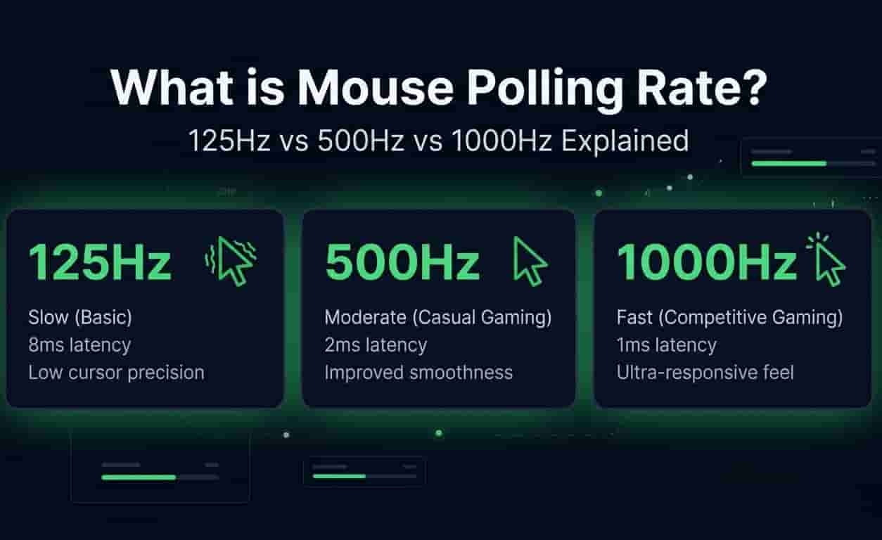 What is Mouse Polling Rate? 125Hz vs 500Hz vs 1000Hz Explained