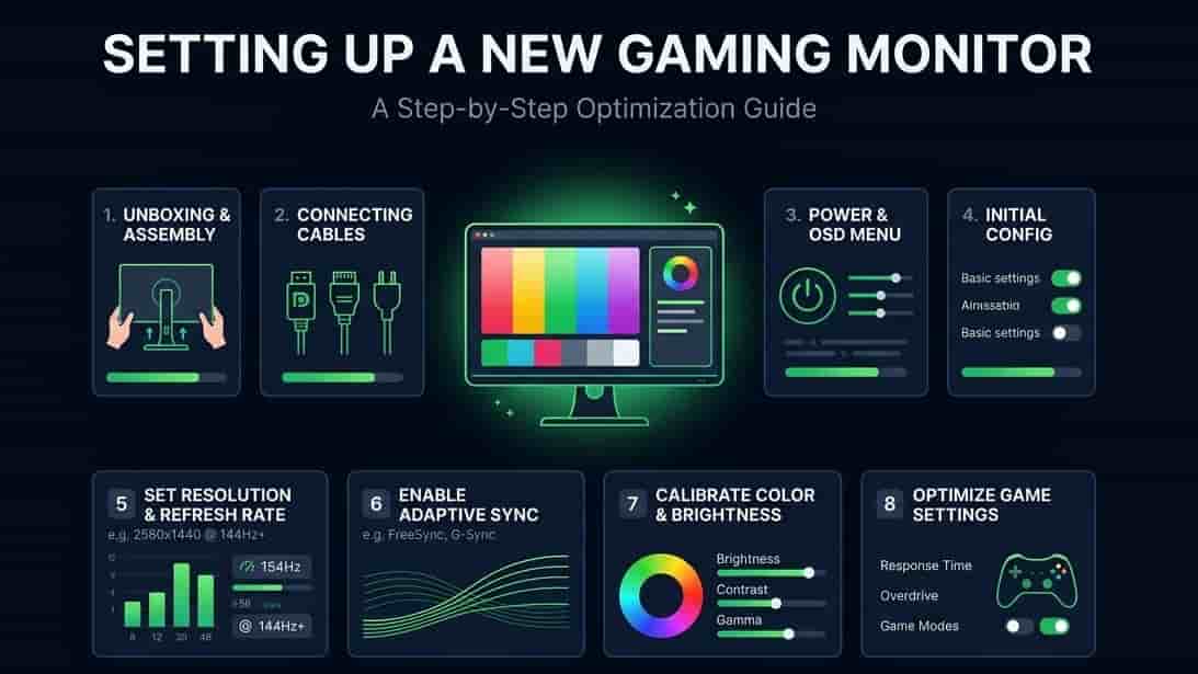 Setting Up a New Gaming Monitor: The First 10 Minutes Matter Most