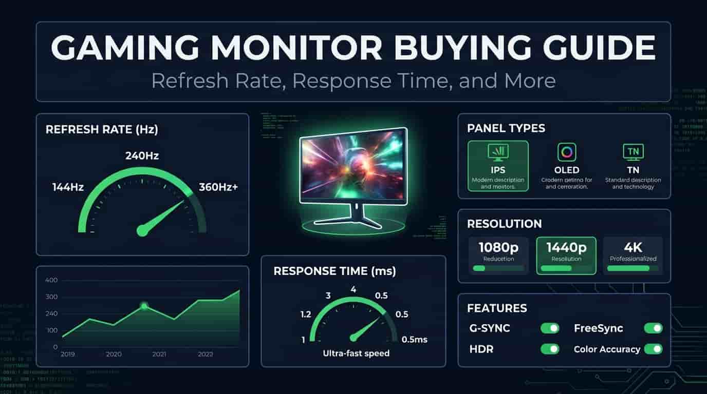 Gaming Monitor Buying Guide: Refresh Rate, Response Time, and More
