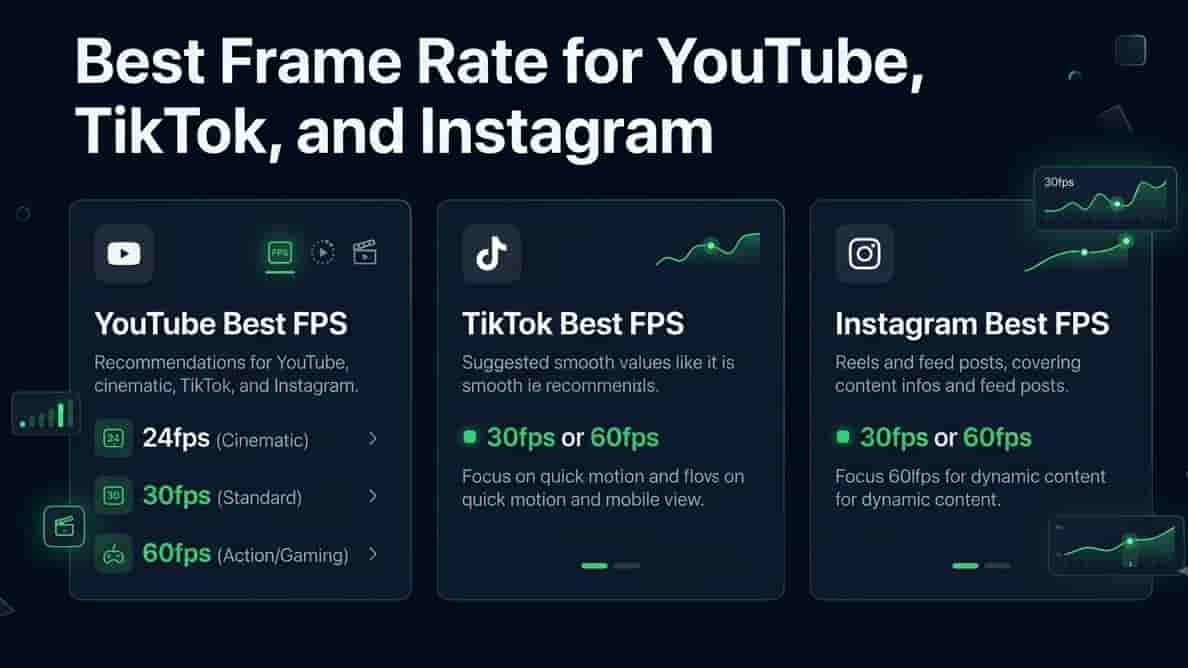 Best Frame Rate for YouTube, TikTok, and Instagram