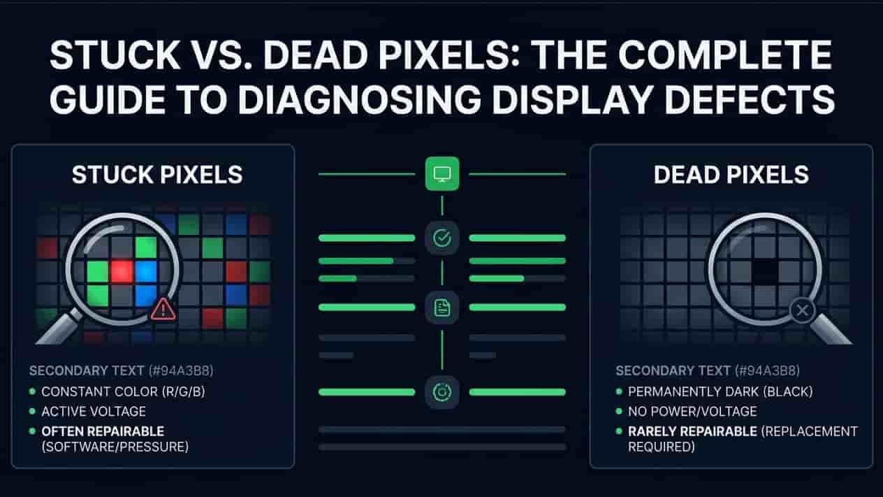 Stuck vs. Dead Pixels: The Complete Guide to Diagnosing Display Defects